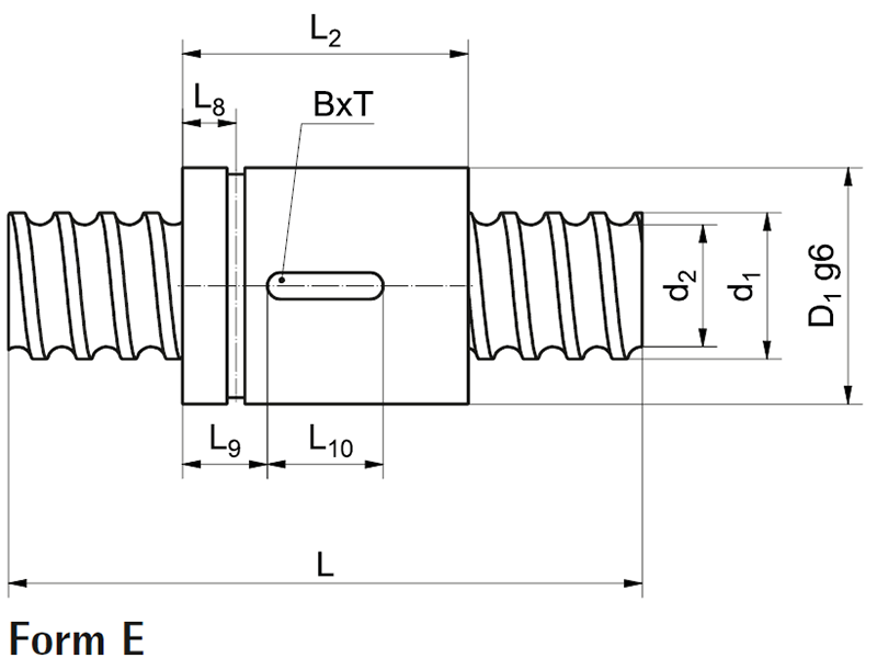 Vite A Ricircolo Di Sfere Con Dado SFU1204 200 250 300 350 400 450 - Foto 5