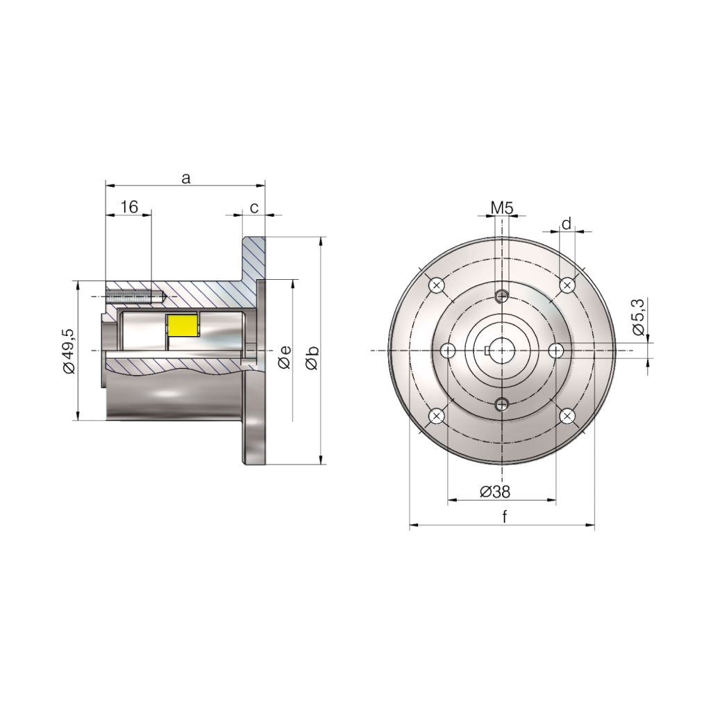Flange motore 2,5 - 1000 kN | ZIMM