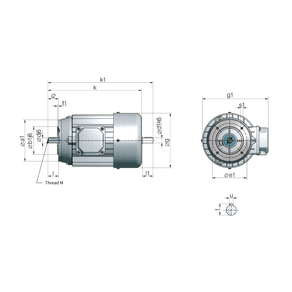 Motori trifase AC | B14C | ZIMM