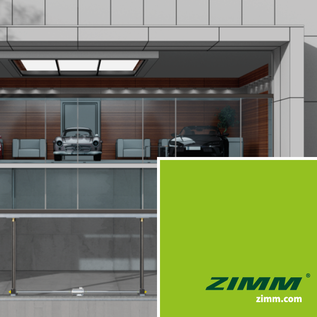 Showroom senza confini – facciata vetrata a scomparsa per massima apertura | ZIMM